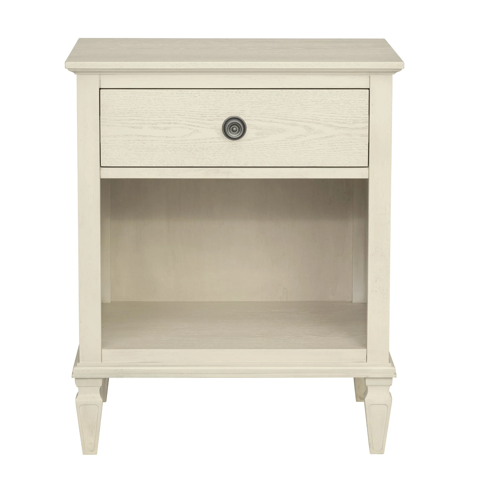Victoria one-drawer wood nightstand with shelf - Image 19