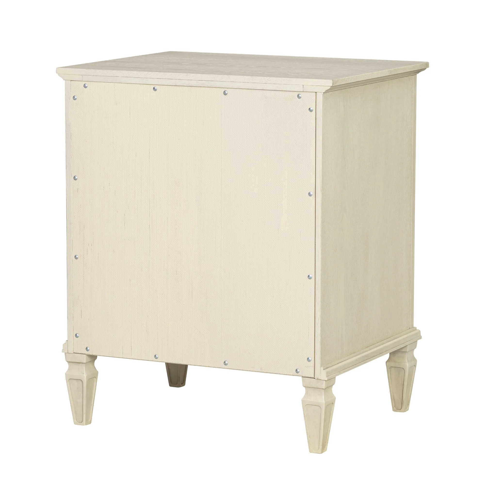 Victoria one-drawer wood nightstand with shelf - Image 24