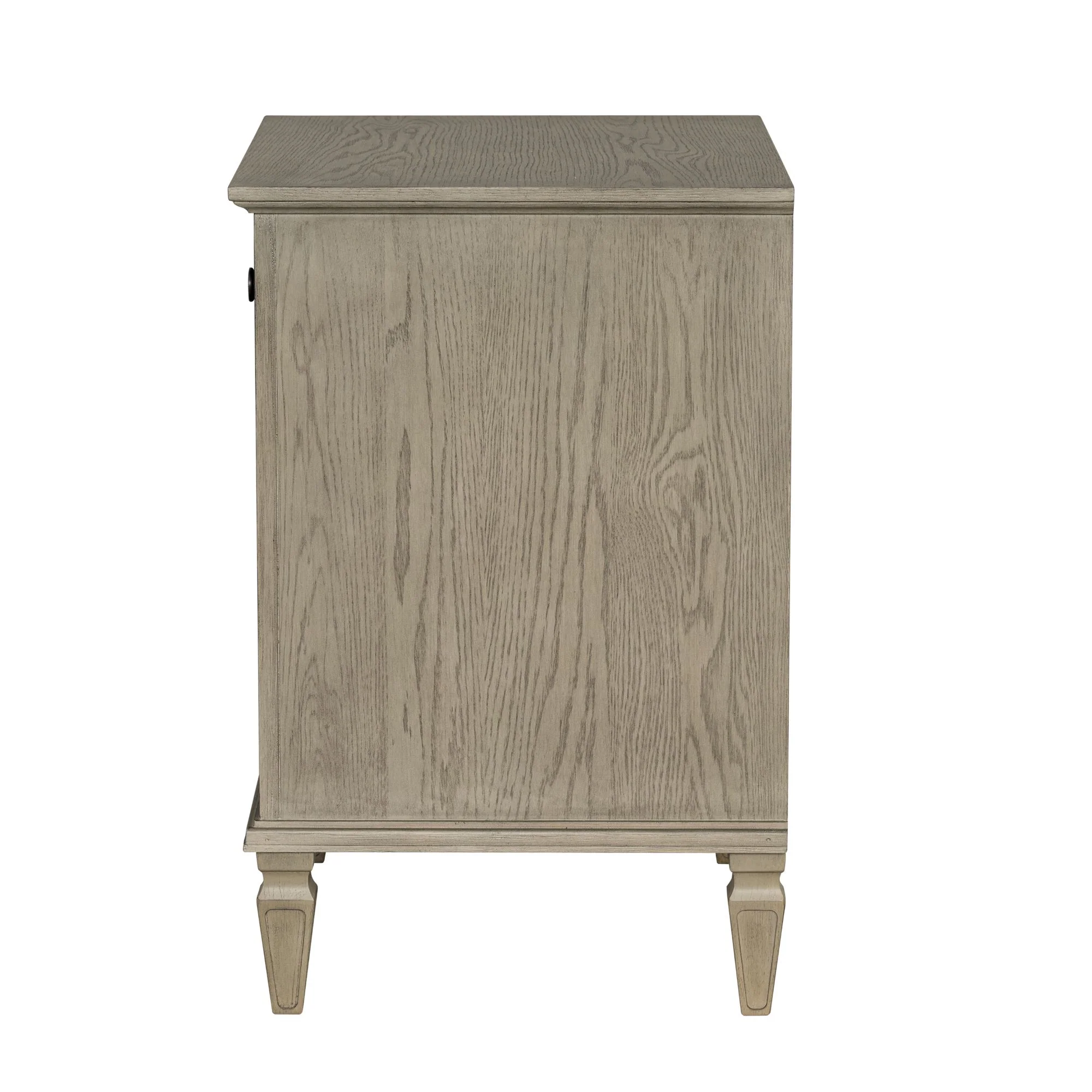 Victoria one-drawer wood nightstand with shelf - Image 37