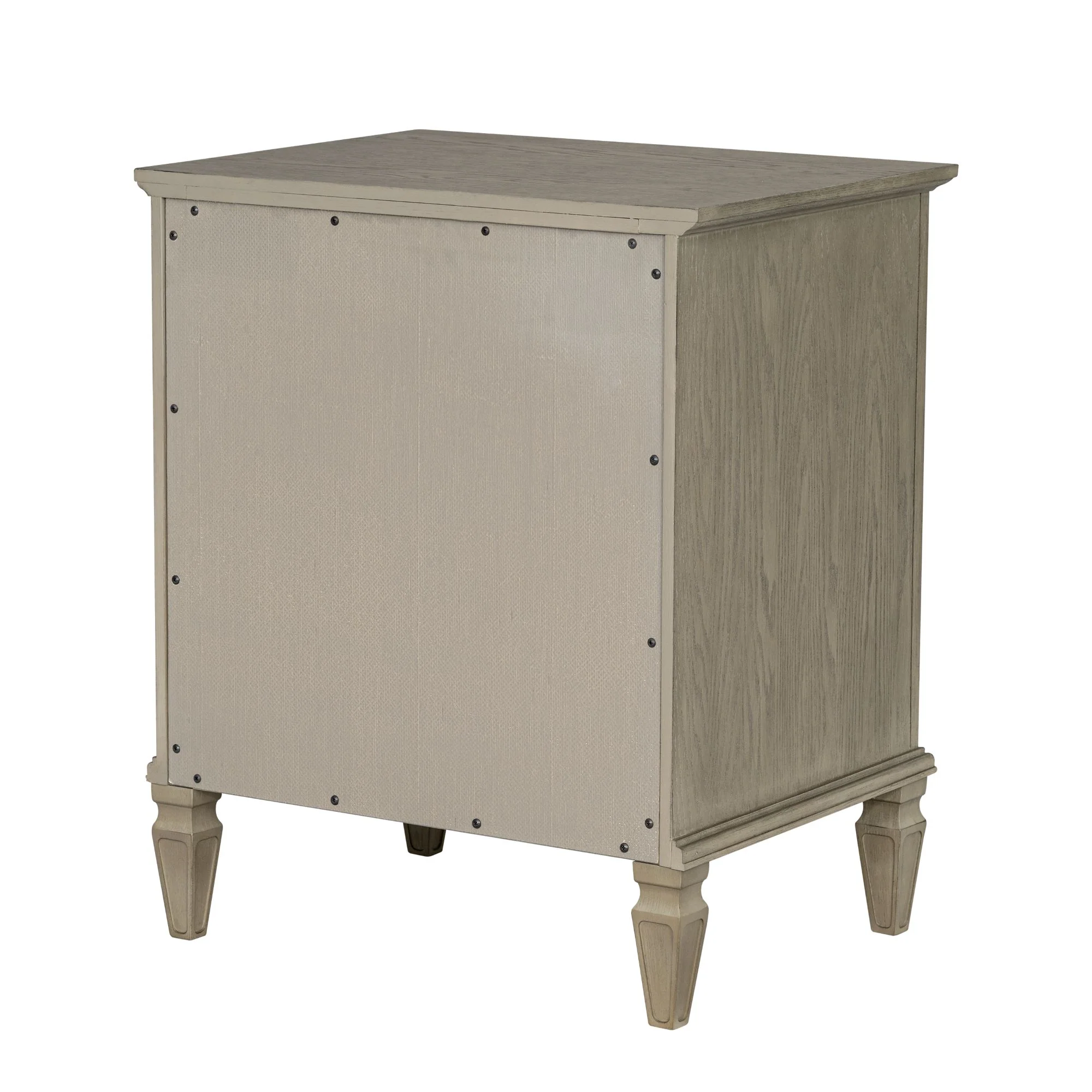 Victoria one-drawer wood nightstand with shelf - Image 38