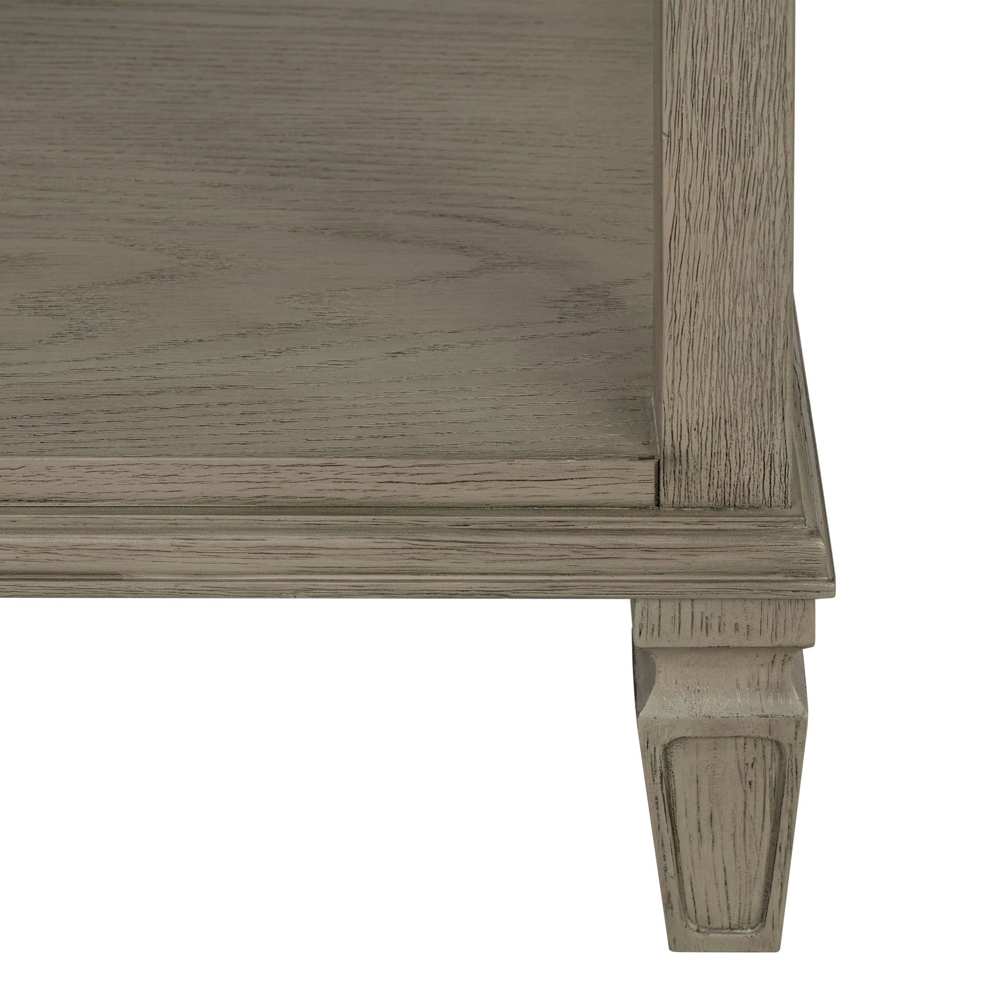 Victoria one-drawer wood nightstand with shelf - Image 42