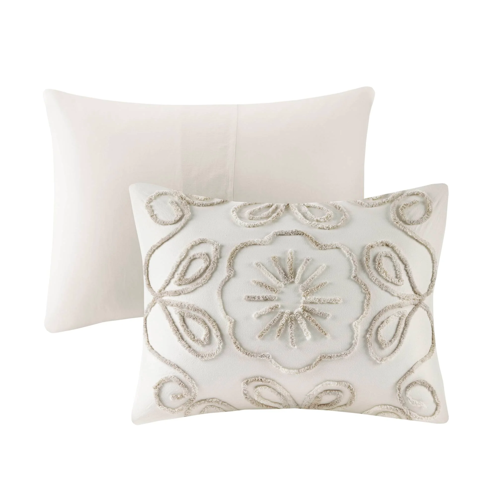 Violette 3-Piece Tufted Cotton Chenille Comforter Set - Image 9