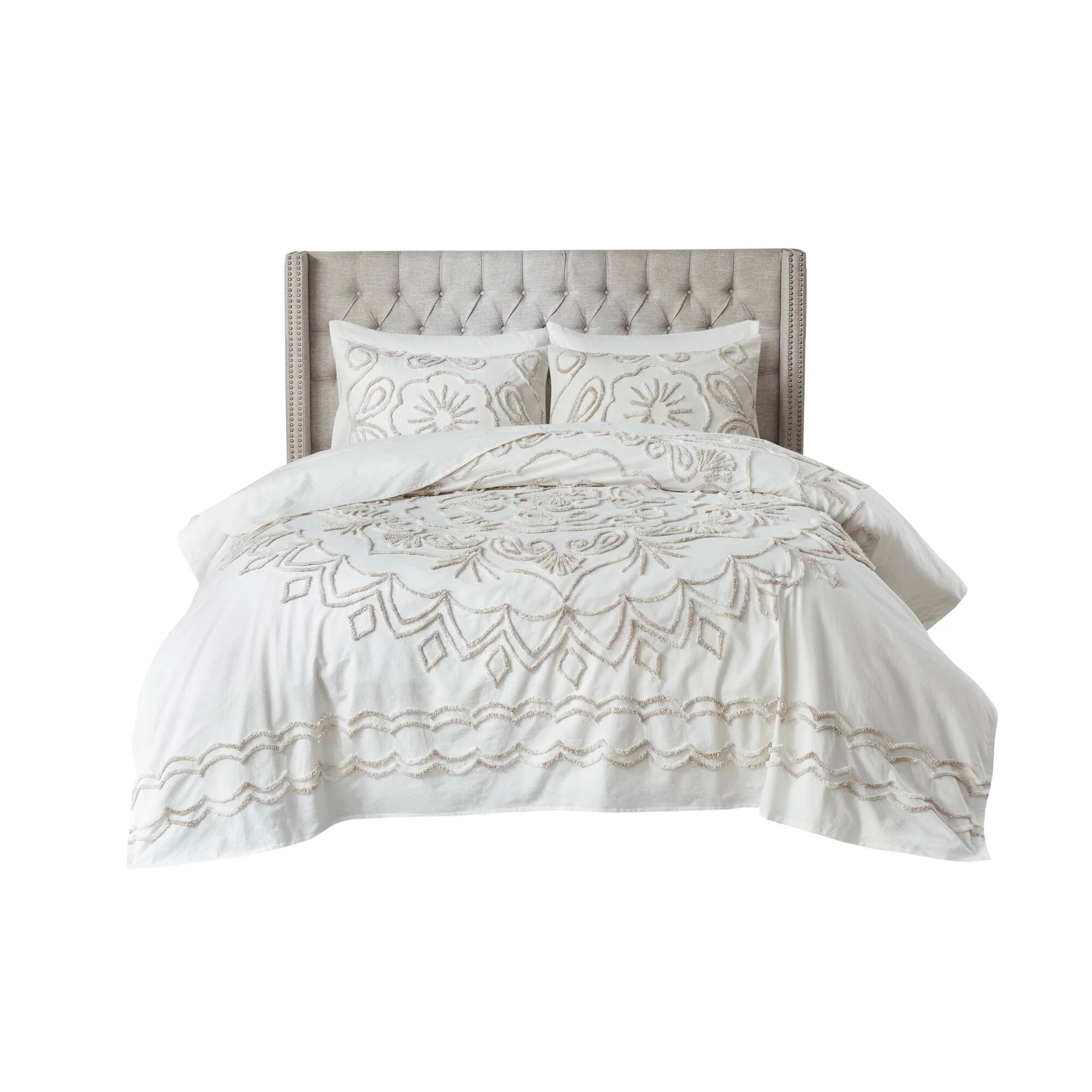 Violette 3-Piece Tufted Cotton Chenille  Coverlet Set - Image 10