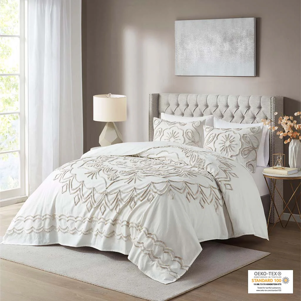 Violette 3-Piece Tufted Cotton Chenille  Coverlet Set - Image 13