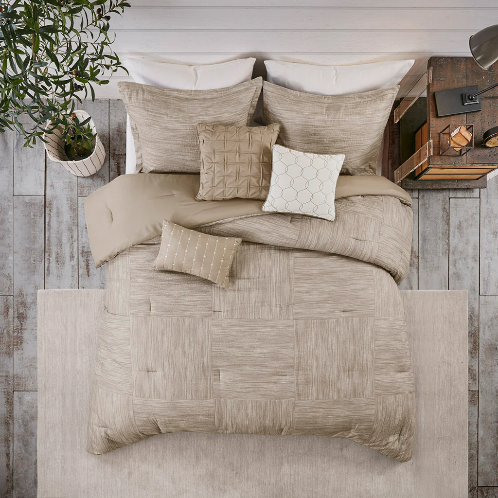 Walter 7-Piece Printed Seersucker Comforter Set - Image 12