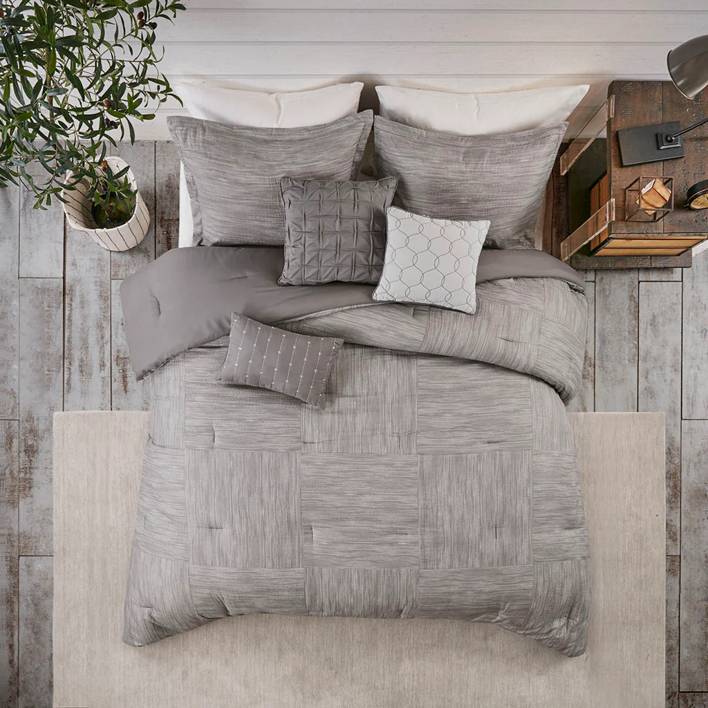 Walter 7-Piece Printed Seersucker Comforter Set - Image 13