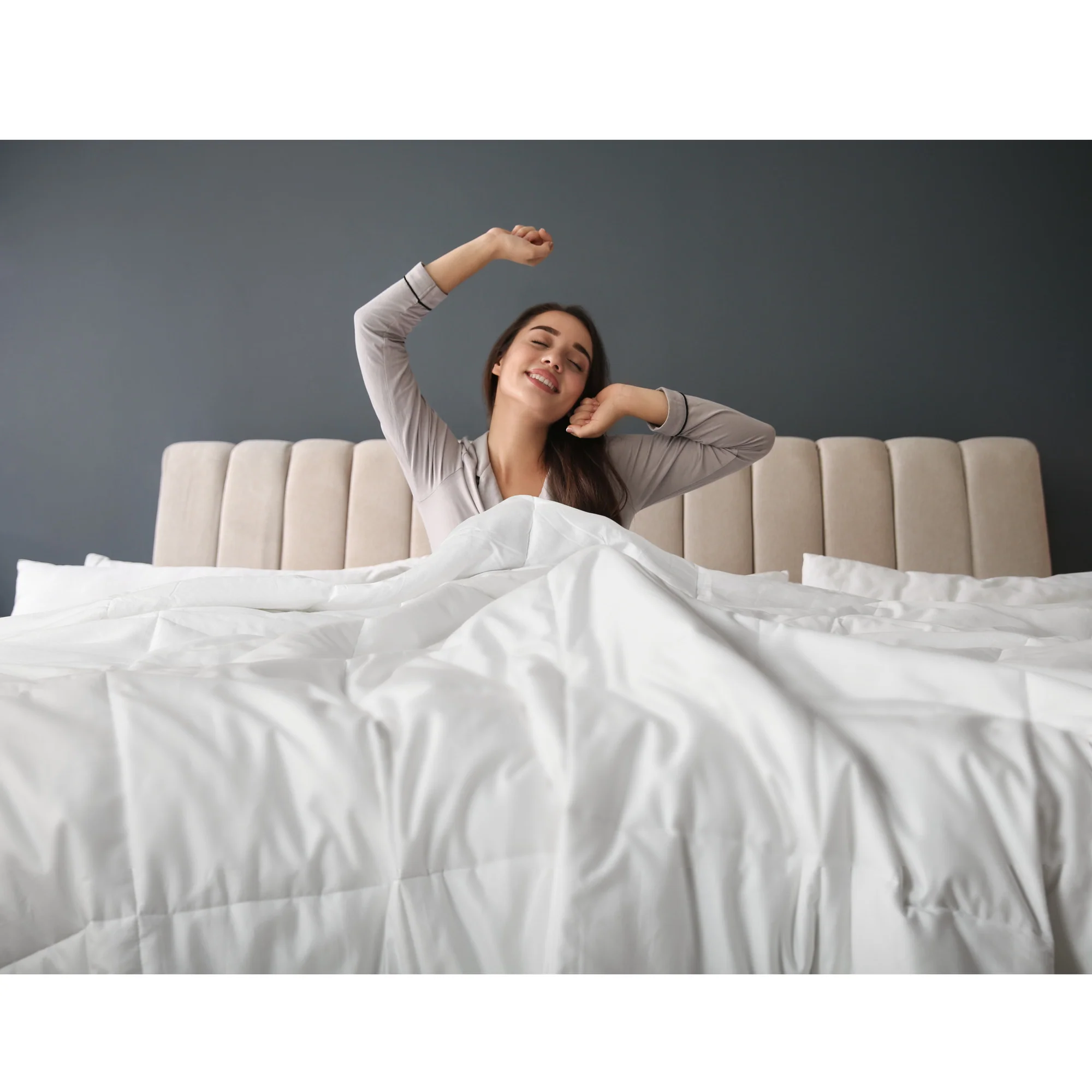 Year Round Warmth Cotton Down Alternative Featherless Comforter - Image 12