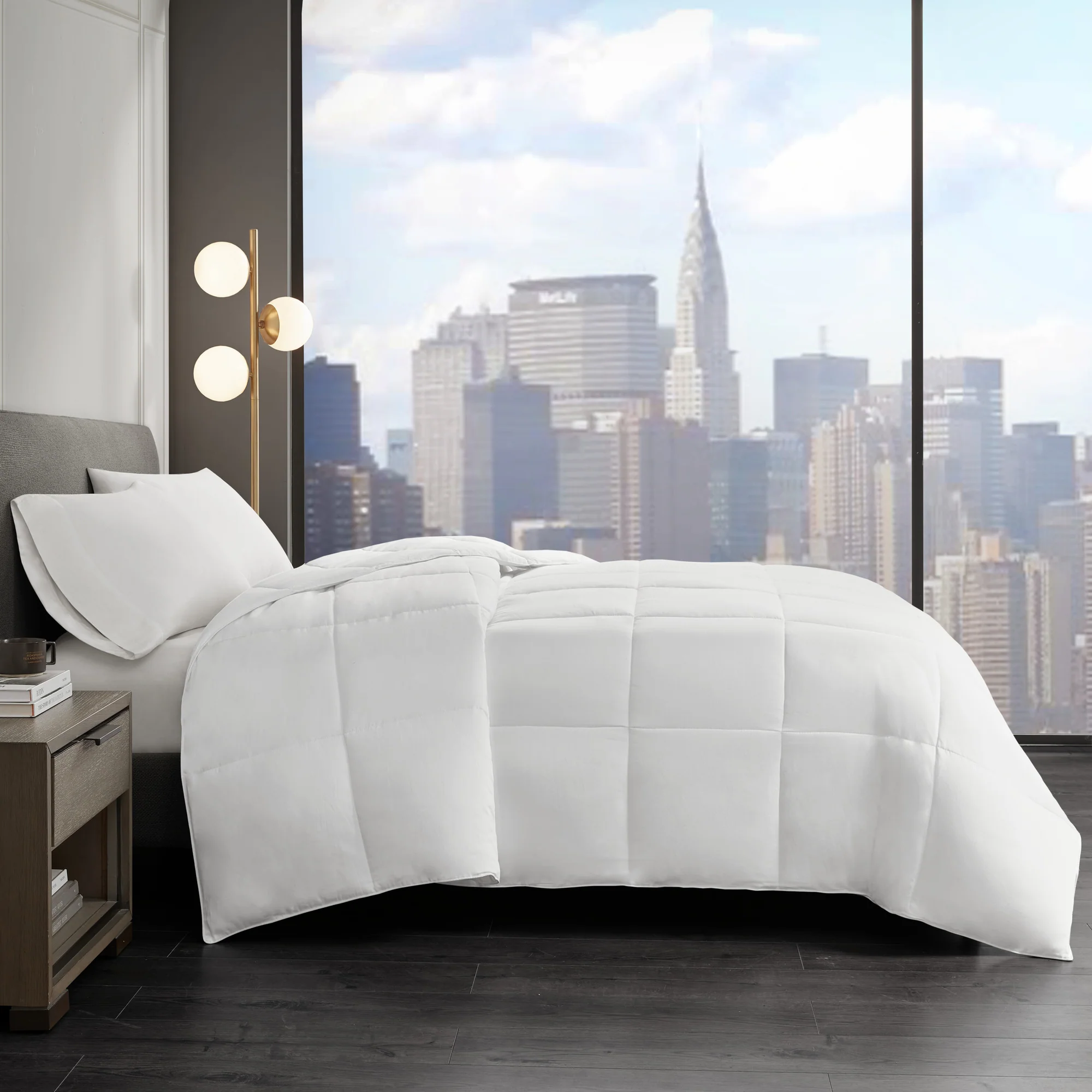 Year Round Warmth Cotton Down Alternative Featherless Comforter - Image 2