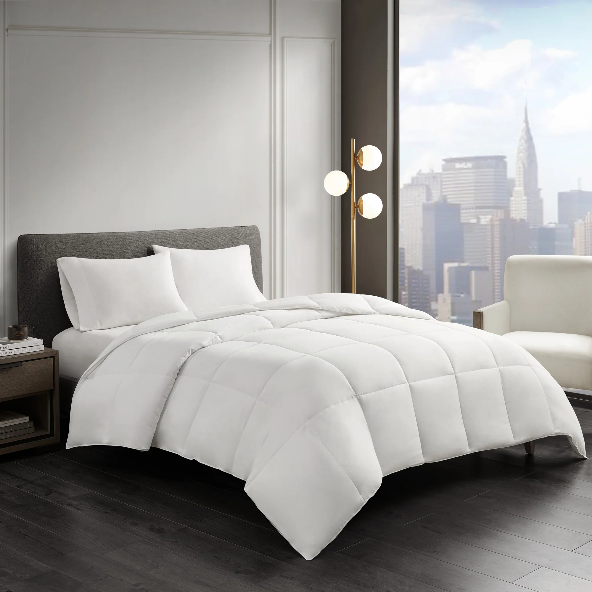 Year Round Warmth Cotton Down Alternative Featherless Comforter - Image 3