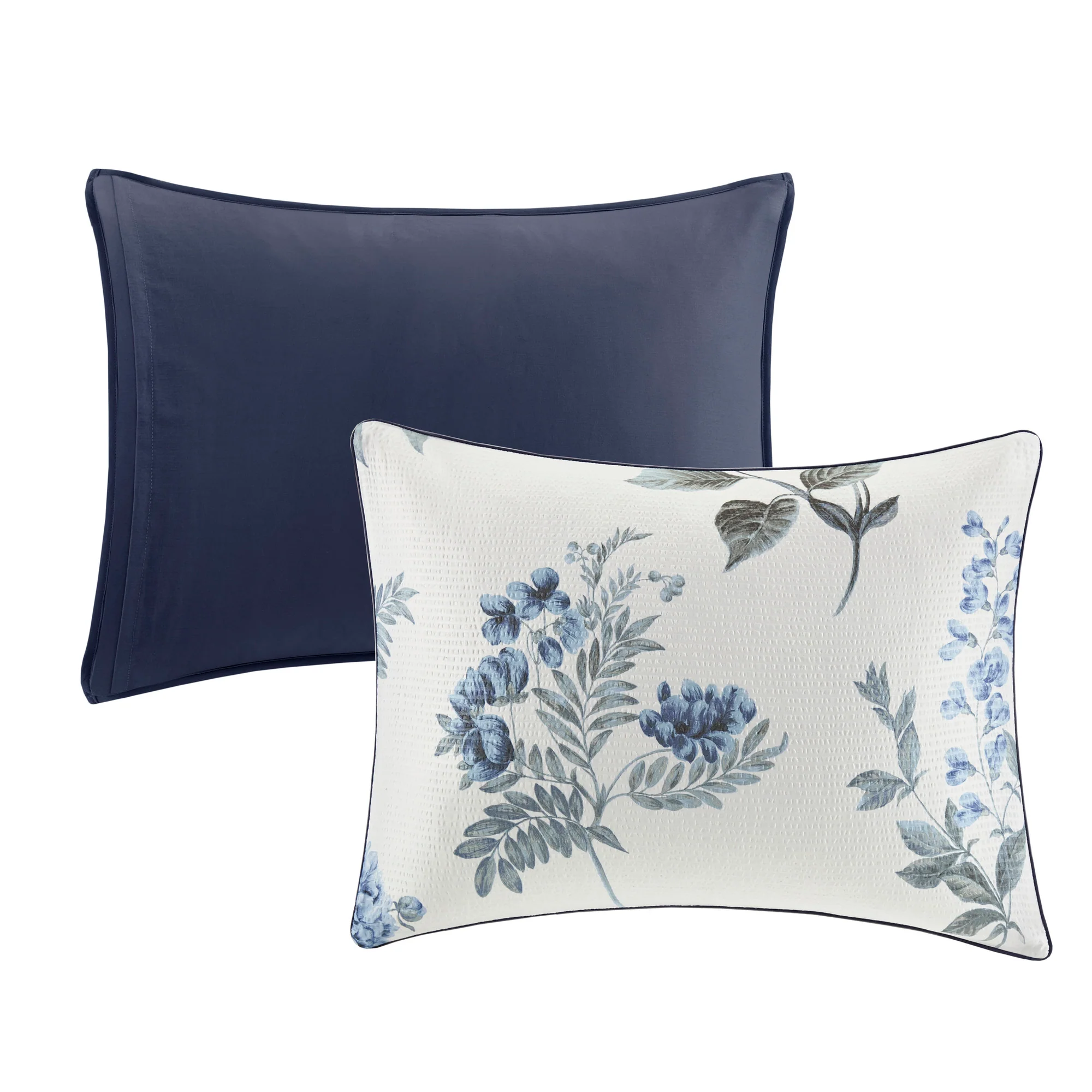 Zennia 7-Piece Printed Seersucker Comforter Set with Throw Blanket - Image 25