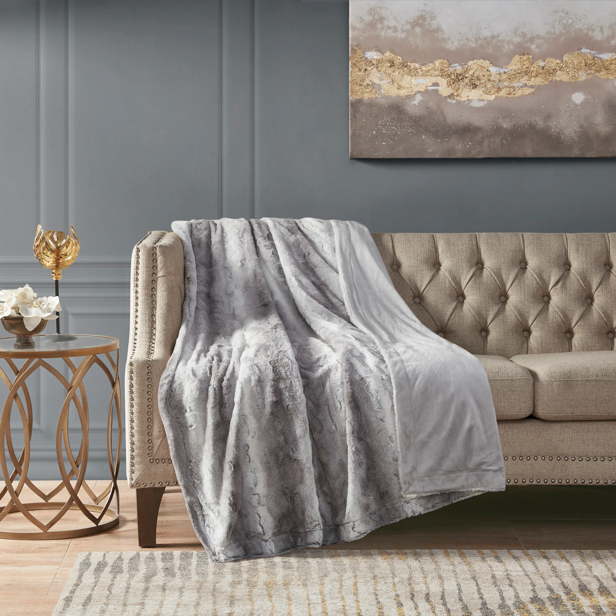 Zuri Faux Fur Throw - Image 15