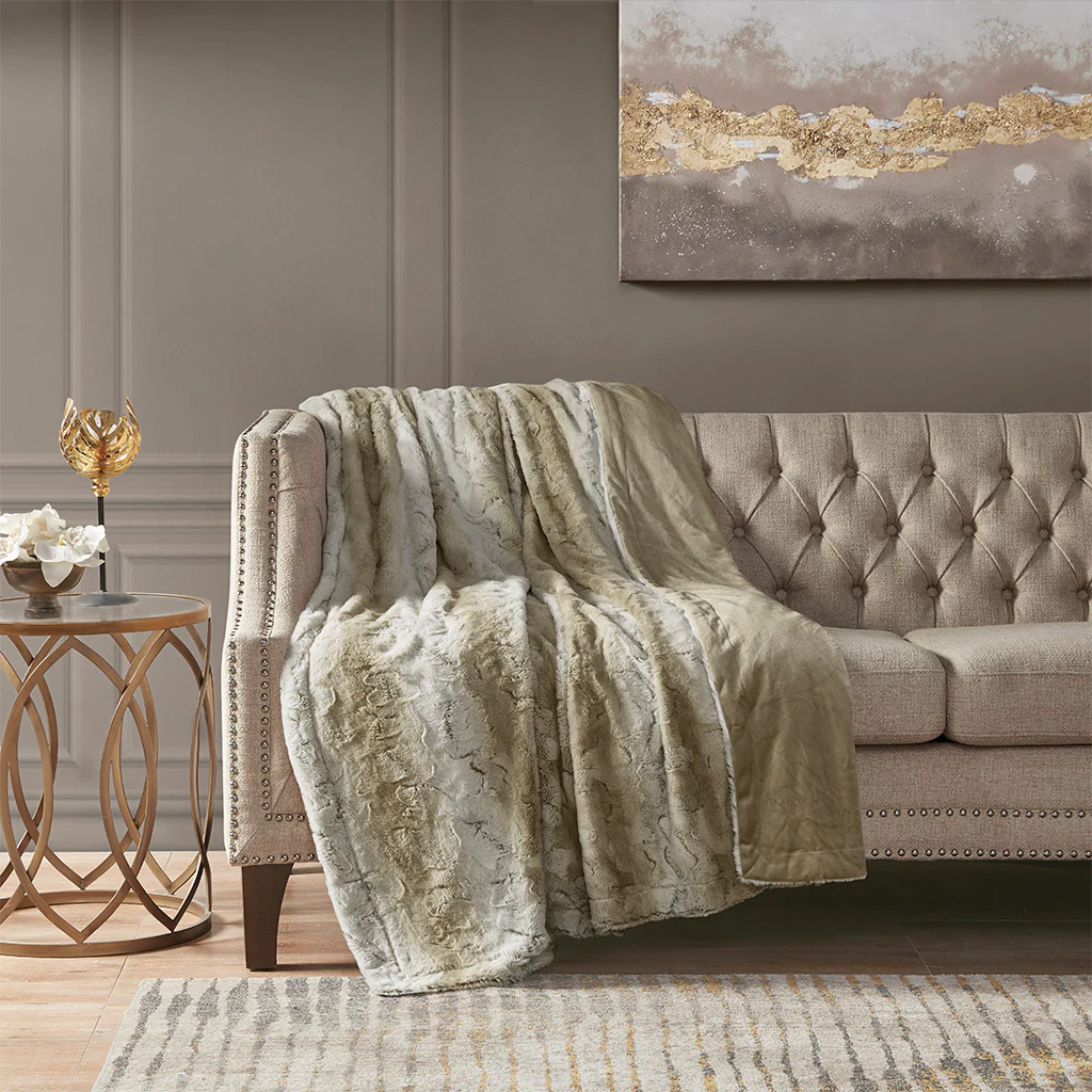 Zuri Oversized Faux Fur Throw - Image 4